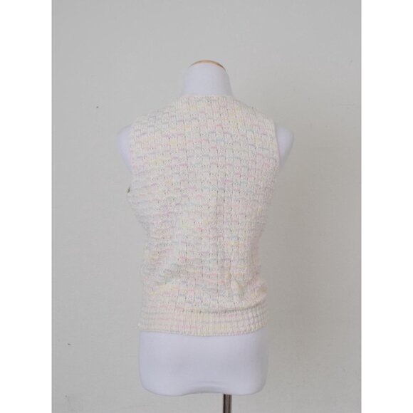 Vintage‎ '80s Knit Vest V-Neck - Picture 3 of 10